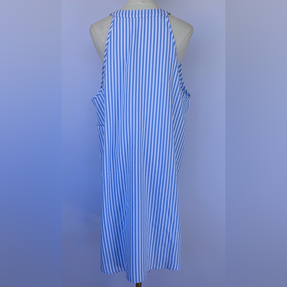 Cupshe Women’s Halter Style Striped Mini Dress Sleeveless A-Line Size XL - Picture 5 of 11